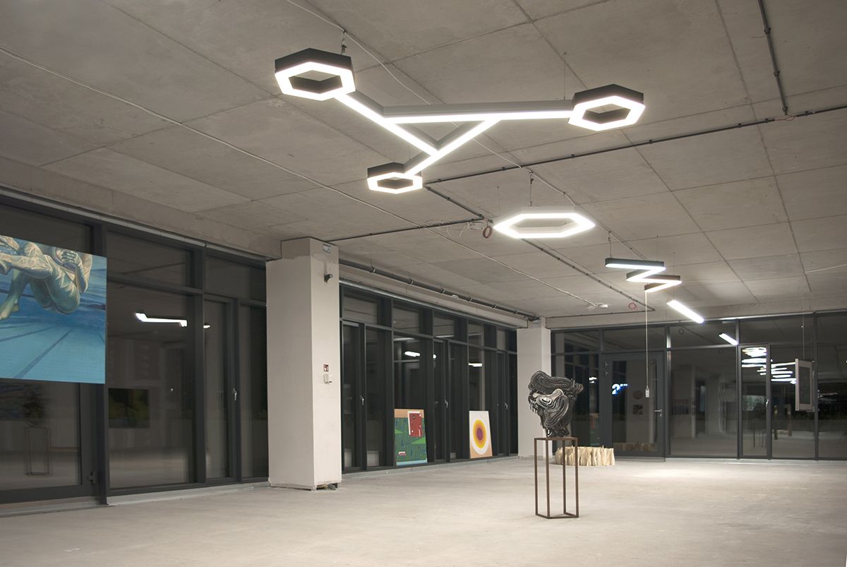 oprawy LED w galerii sztuki